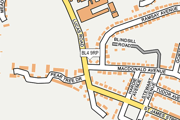 BL4 9RP map - OS OpenMap – Local (Ordnance Survey)