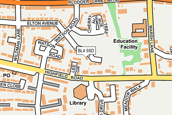 BL4 9SD map - OS OpenMap – Local (Ordnance Survey)