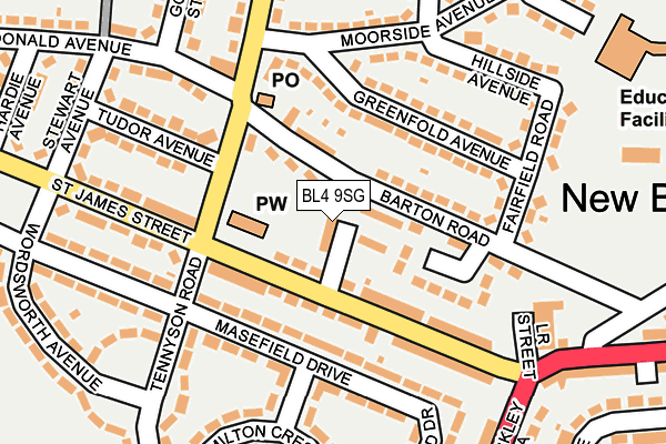 BL4 9SG map - OS OpenMap – Local (Ordnance Survey)