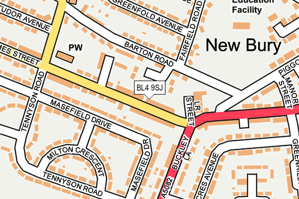 BL4 9SJ map - OS OpenMap – Local (Ordnance Survey)