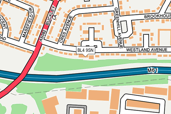 BL4 9SN map - OS OpenMap – Local (Ordnance Survey)