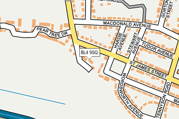 BL4 9SQ map - OS OpenMap – Local (Ordnance Survey)