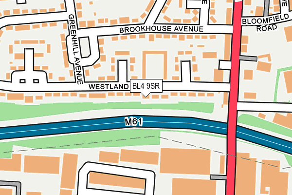 BL4 9SR map - OS OpenMap – Local (Ordnance Survey)