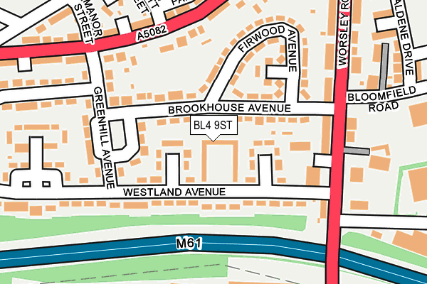 BL4 9ST map - OS OpenMap – Local (Ordnance Survey)