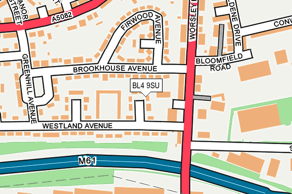 BL4 9SU map - OS OpenMap – Local (Ordnance Survey)