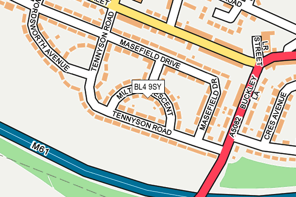 BL4 9SY map - OS OpenMap – Local (Ordnance Survey)