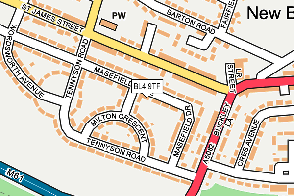 BL4 9TF map - OS OpenMap – Local (Ordnance Survey)