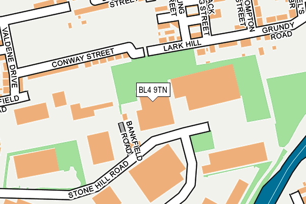 BL4 9TN map - OS OpenMap – Local (Ordnance Survey)