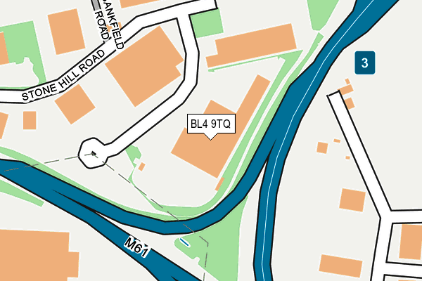 BL4 9TQ map - OS OpenMap – Local (Ordnance Survey)