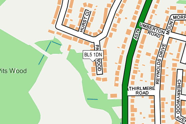 BL5 1DN map - OS OpenMap – Local (Ordnance Survey)