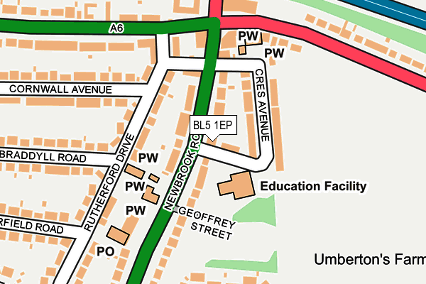 Map of INNOVATIVE EDUCATION LTD at local scale