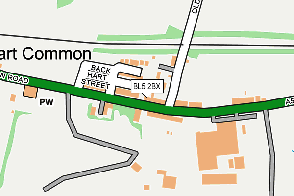 Map of HART COMMON GARAGE LIMITED at local scale