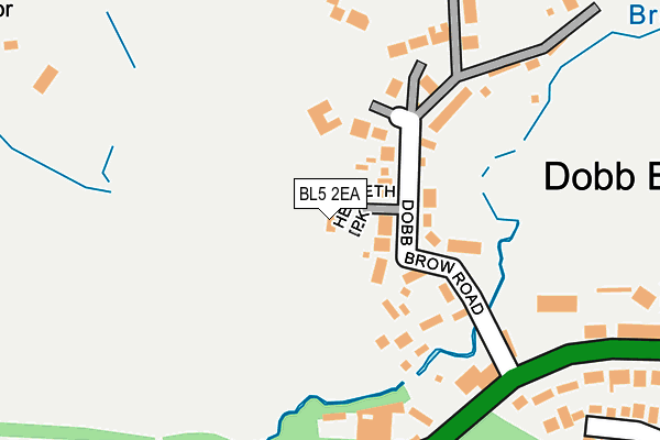 BL5 2EA map - OS OpenMap – Local (Ordnance Survey)