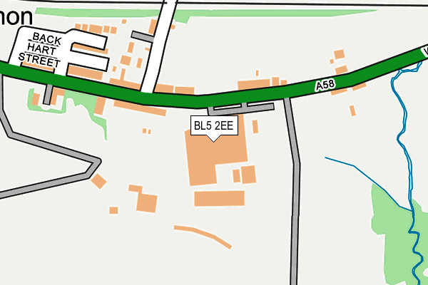 BL5 2EE map - OS OpenMap – Local (Ordnance Survey)