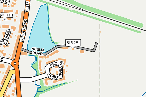 BL5 2EJ map - OS OpenMap – Local (Ordnance Survey)