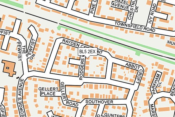 BL5 2EX map - OS OpenMap – Local (Ordnance Survey)