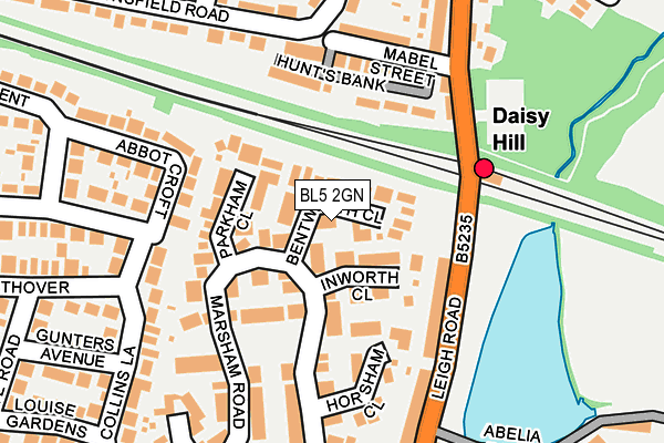 BL5 2GN map - OS OpenMap – Local (Ordnance Survey)