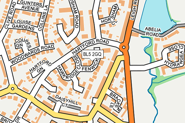 BL5 2GQ map - OS OpenMap – Local (Ordnance Survey)