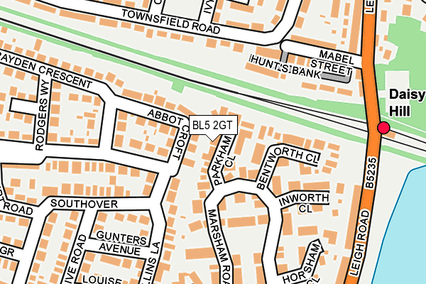BL5 2GT map - OS OpenMap – Local (Ordnance Survey)