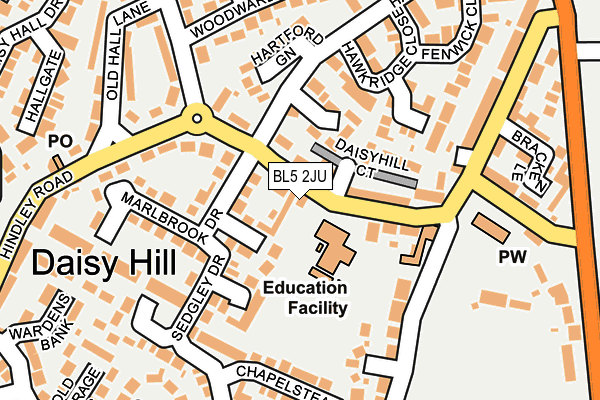 Map of SANDIFORDS RETAIL LIMITED at local scale