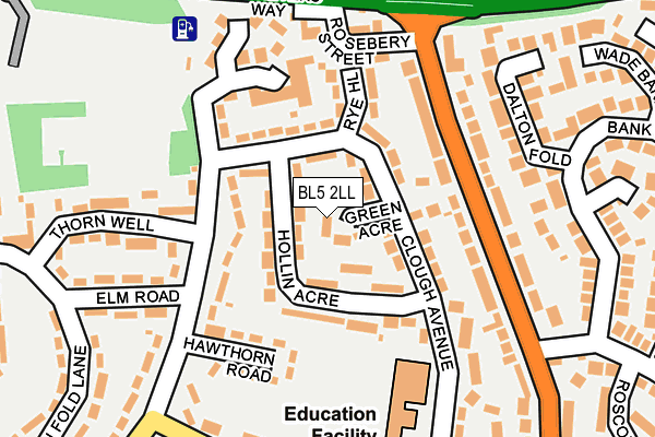 BL5 2LL map - OS OpenMap – Local (Ordnance Survey)