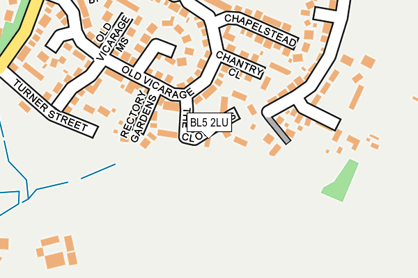 BL5 2LU map - OS OpenMap – Local (Ordnance Survey)