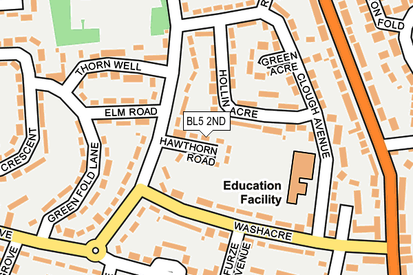 BL5 2ND map - OS OpenMap – Local (Ordnance Survey)