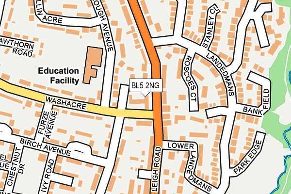 BL5 2NG map - OS OpenMap – Local (Ordnance Survey)