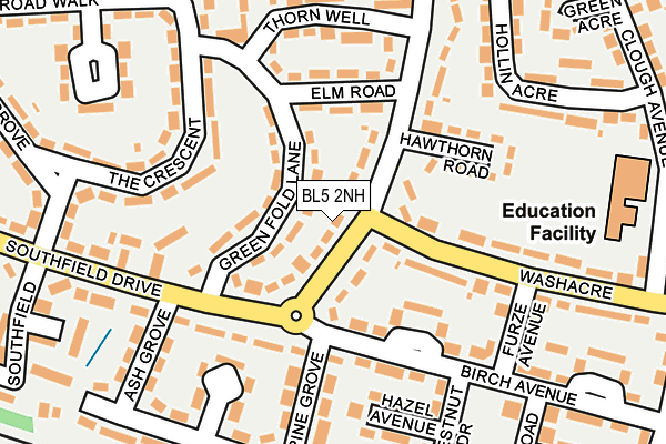 BL5 2NH map - OS OpenMap – Local (Ordnance Survey)