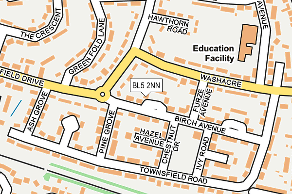 BL5 2NN map - OS OpenMap – Local (Ordnance Survey)