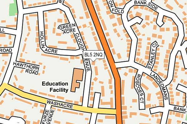 BL5 2NQ map - OS OpenMap – Local (Ordnance Survey)