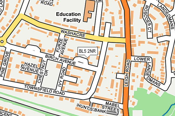 BL5 2NR map - OS OpenMap – Local (Ordnance Survey)