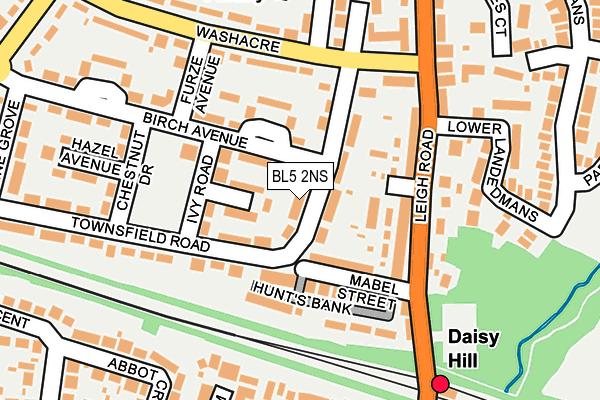 BL5 2NS map - OS OpenMap – Local (Ordnance Survey)