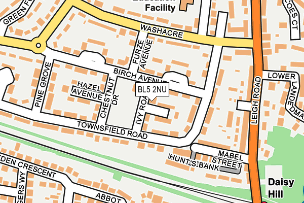 BL5 2NU map - OS OpenMap – Local (Ordnance Survey)
