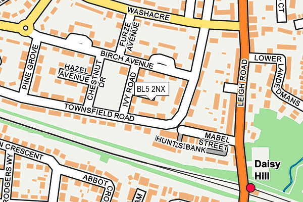 BL5 2NX map - OS OpenMap – Local (Ordnance Survey)