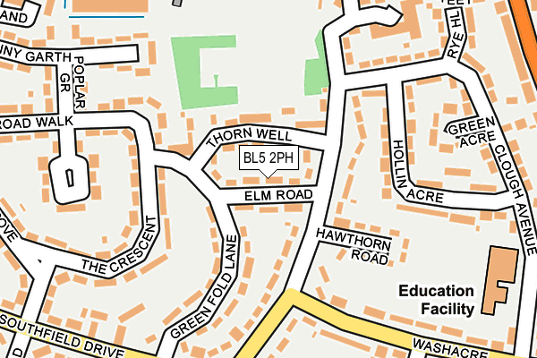 BL5 2PH map - OS OpenMap – Local (Ordnance Survey)