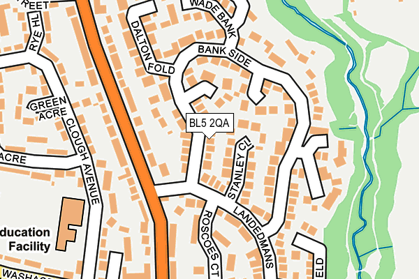 BL5 2QA map - OS OpenMap – Local (Ordnance Survey)