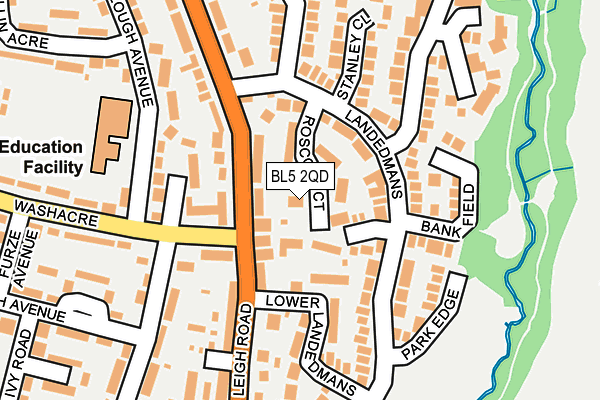 BL5 2QD map - OS OpenMap – Local (Ordnance Survey)