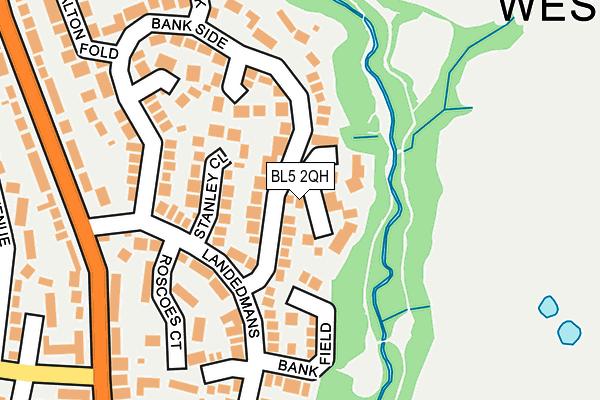 BL5 2QH map - OS OpenMap – Local (Ordnance Survey)