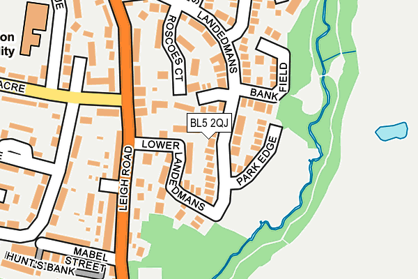 BL5 2QJ map - OS OpenMap – Local (Ordnance Survey)