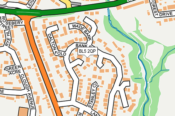 BL5 2QP map - OS OpenMap – Local (Ordnance Survey)