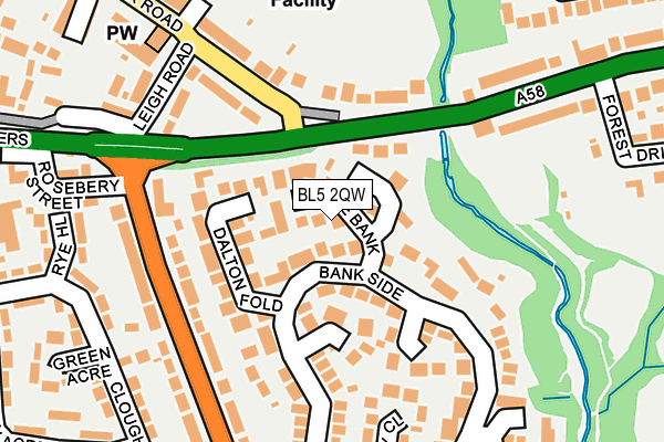 BL5 2QW map - OS OpenMap – Local (Ordnance Survey)