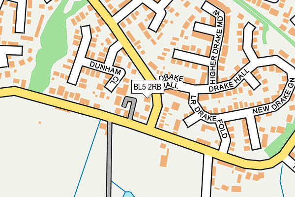 BL5 2RB map - OS OpenMap – Local (Ordnance Survey)