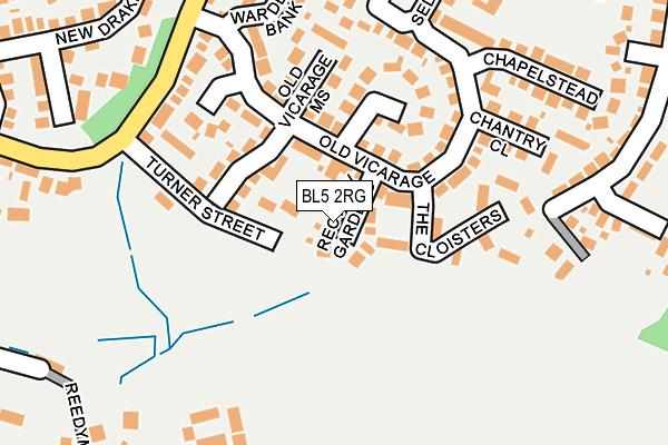 BL5 2RG map - OS OpenMap – Local (Ordnance Survey)