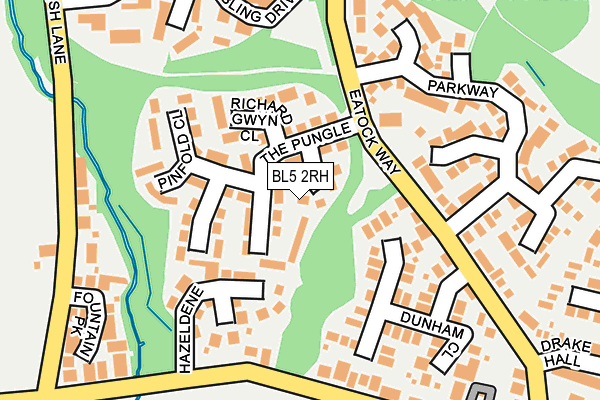 BL5 2RH map - OS OpenMap – Local (Ordnance Survey)