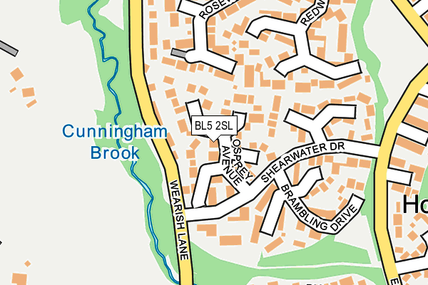 BL5 2SL map - OS OpenMap – Local (Ordnance Survey)