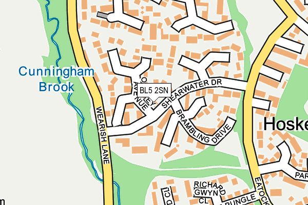 BL5 2SN map - OS OpenMap – Local (Ordnance Survey)