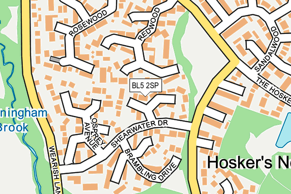 BL5 2SP map - OS OpenMap – Local (Ordnance Survey)