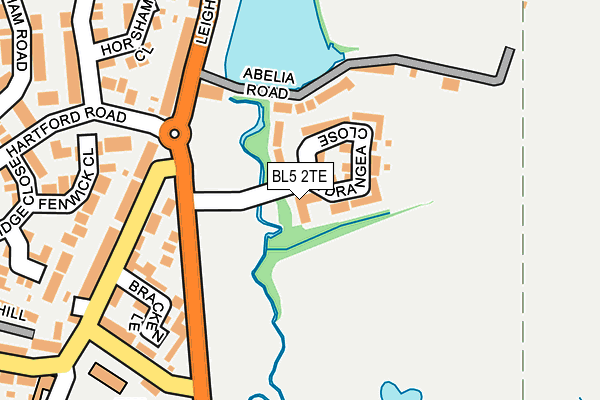 BL5 2TE map - OS OpenMap – Local (Ordnance Survey)