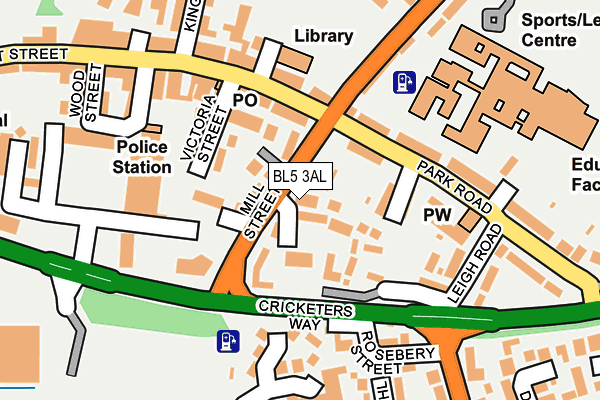 BL5 3AL map - OS OpenMap – Local (Ordnance Survey)